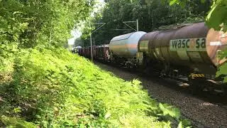 Lineas Unit Cargo Trein in het Venlose Bos bij het Grensbaanvak #1