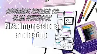 Sunshine Stickers Co Notebook | First Impression + Setup | Magical Plans