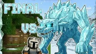 Minecraft Fight against Frostmaw Boss Final