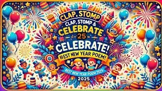 🥳 Clap, Stomp & Celebrate! Best New Year Poem 2025 🎉 | Fun & Festive Rhymes for Kids ✨@CoComelon