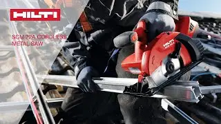 DEMO: Cut steel channels to size, using Hilti SCM-22A metal cutting circular saw