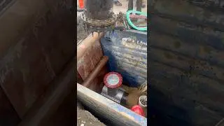 Insertion Valve on 16&rdquo; water main 💦 #construction #constructionindustry