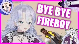 Michiru says bye bye to the fireboy