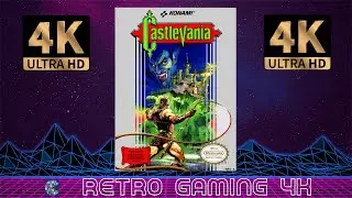 Castlevania (1987) Nintendo NES retro video game intro / demo 4K