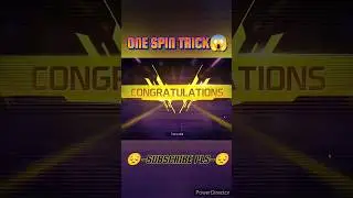 New Arrival Animation One Spin Trick😱||#tricks #onespin #freefire
