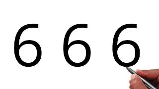 How to draw bike from number 66 | easy bike drawing for beginners | number drawing