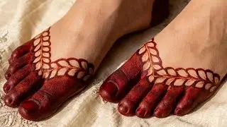 Simple Mehndi Design For Feet || EasyMehndi Design For Legs || Bridal FootMehndi Design 2025