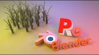 Создание травы. Первое знакомство с частицами в Blender.