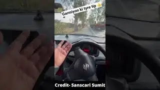 Garmiyon ke liye tyre tip 👍 #shorts