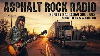 ASPHALT ROCK RADIO – SUNSET BACKROAD SOUL MIX | SLOW RIFFS & WARM AIR | #BackroadSoul