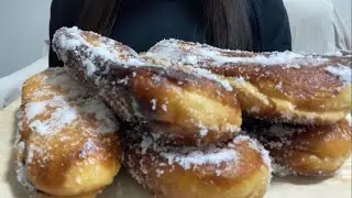 揚げコッペパン🥖 ASMR 咀嚼音 モッパン mukbang