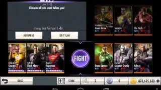 PLAYING NEW CHARACTER ANTIMATTER SINESTRO ELITE VII|INJUSTICE GODS AMONG US ANDROID