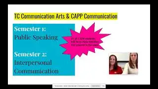 Comm Arts Course Information