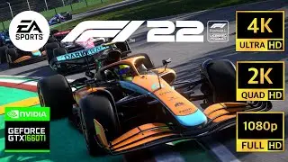 F1 2022 | GTX 1660 TI | BENCHMARK | 1080p | 2K | 4K | ULTRA