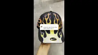 A closer look at THE Nike Club Flame Caps 🔥
