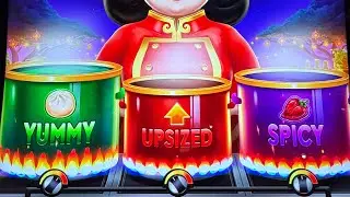 Super Hot Flaming Pots with Mrs. Wong | $20 Spins 🍲🔥🥟