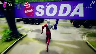 Pepsiman Remake: Sodaman - Gameplay