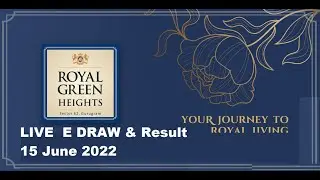 LIVE E Draw - Royal Green Sector 62 Gurugram - Draw Result -Affordable Housing