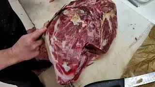 deshuesar un jamón serrano duroc y luego biselar y lonchear