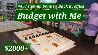 Budget with Me | 25y/o at home | Sign up bonus just in time