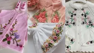 DIY Unique Embroidery design Hand Crochet Embroidery designs for baby dresses free pattern  #viral
