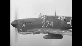 Fairey Firefly over the Fleet, WWII, 1945