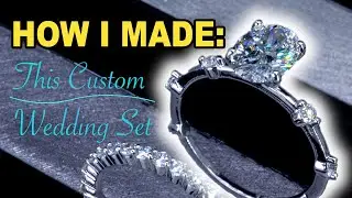 Watch Me Craft A Dainty Custom Oval Diamond Wedding Set