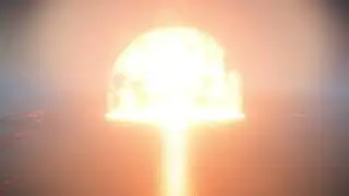 Tsar Bomba in the game Nuclear Option (from a bird's-eye view)