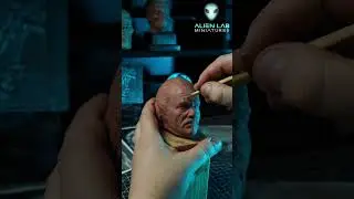 THE WITCHER's Vesemir Sculpture: Monster Clay Creation Timelapse! NSP | Alien Lab | #shorts