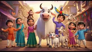 Gaiya Meri Gaiya 🐄✨ | Cute Cow Song for Kids | 3D Animated Hindi Rhymes