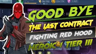 Injustice 2 Mobile | Fighting Boss Red Hood | The Last Contract | (Solo Raids)