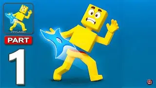 Shuriken Slice Hero - Gameplay Walkthrough Part 1 - Shiruken Slice Hero (Android, iOS)
