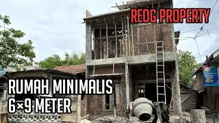 RUMAH MINIMALIS UKURAN 6x9 METER PROSES PEMASANGAN BATU BATA [Pulosari Jambon]