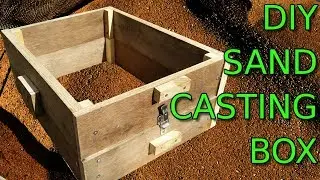costruire cassaforma per fusione e stampo metallo liquido diy metal casting sand box