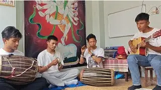 Newari songs with students #Imon #siben #sachin #nima- Guru Rajendra Maharjan