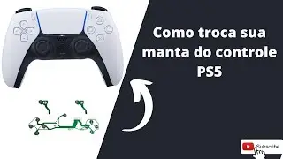 Tutorial como troca da manta ou película condutiva  controle dualsense PS5 é montagem do controle.