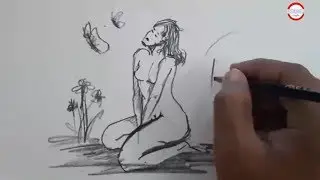 How to Draw a Nude Girl || #Creative Crafts