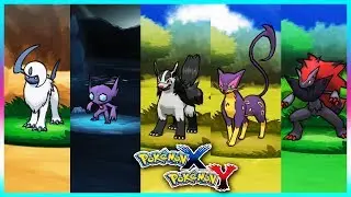 Pokemon X & Y - Absol,Sableye,Mightyena,Liepard & Zoroark Locations