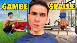 Calisthenics training for legs and shoulders