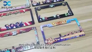 American customized standard plastic license plate frame