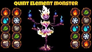 Все 2025 Quint Element Monster &mdash; Звуки и анимация ~ Мои поющие монстры