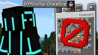 Minecraft Creative Mode but NO Creative Inventory 😨 | Impossible Challenge
