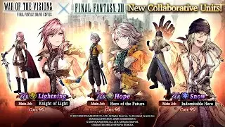 #WOTVFFBE FFXIII 9-Step 10x Summon Lightning and Snow