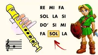 ZELDA en Flauta Dulce (Saria&rsquo;s song) 🎶 TUTORIAL CON ANIMACI&Oacute;N