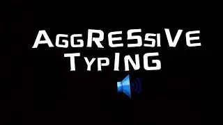 Aggressive typing sound effect on keyboard 💻 | ASMR | #asmr #relaxing #effects #sound 