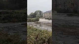 Very high Whitecart river in  Paisley October 2023 by Anchor One #paisley #whitecart