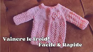 Crochet Magnifique  veste  toutes tailles (2&egrave;me partie) 👍🔥 Easy jacket all size ( part 2 )