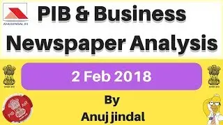 Indian Union  budget 2018 - 19 Analysis | PIB | Business News For 2 Feb | Union Budget of 2018 India