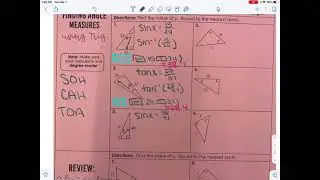 Finding angle measures using trig