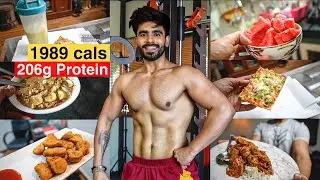 Full Day of Eating 1980 Calories 206gm Protein for Fat Loss | NEW RECIPES &  FREE WORKOUT INCLUDED
